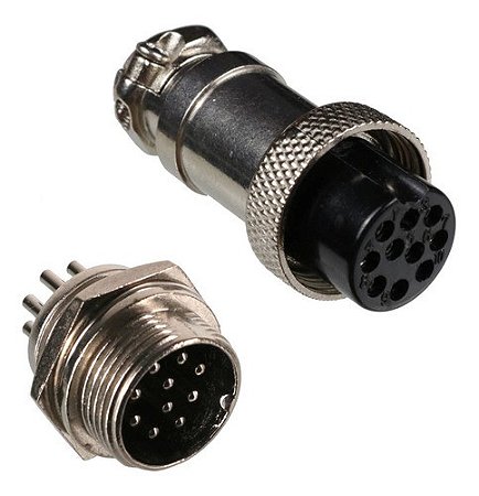 Par- Conector Mike PCI - Fêmea /macho 10 pinos