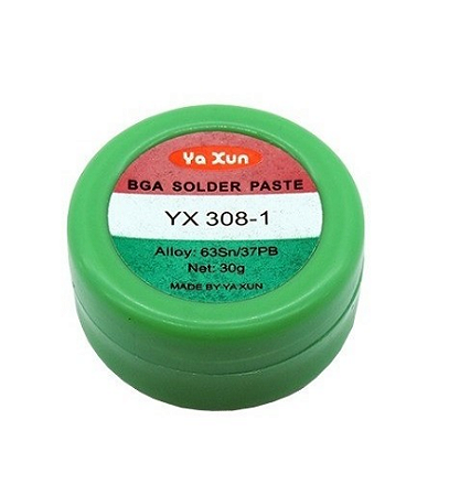 Solda Em Pasta Bga Yaxun Yx-308 1 - 30gr para Chp's Bga e Smd