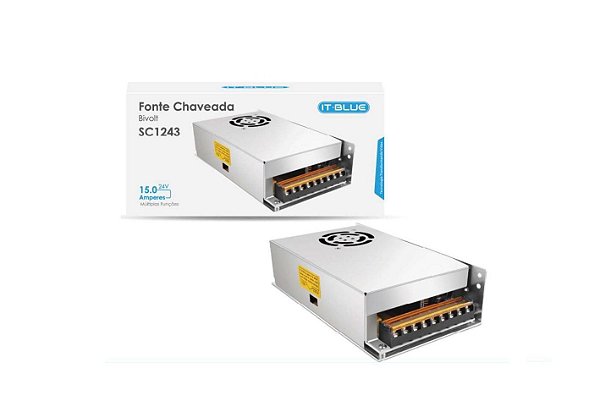 Fonte 24v 15a - Bivolt Chaveada 360w Estável Cnc Internet Br