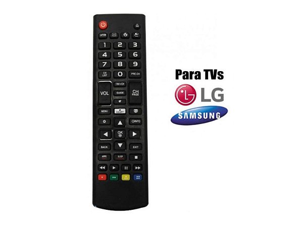 Controle Remoto Universal 2 Em 1 Tv Lg / Samsung Smart