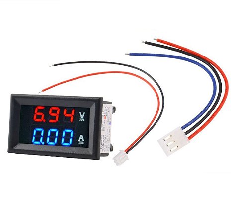 Voltímetro Amperímetro Digital DC 100v 50a Shunt Som Bateria