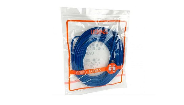 Cabo De Rede Azul 10 Metros Rj45 Crimpado Le- 304