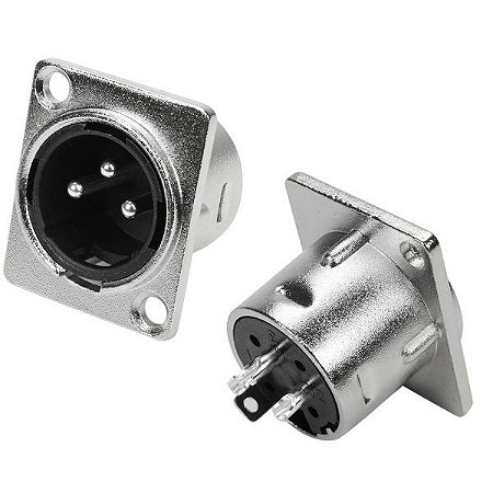Conector Cannon PCI – Cannon Macho Furo Diagonal – Metálico