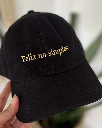 Boné Feliz no simples - Preto
