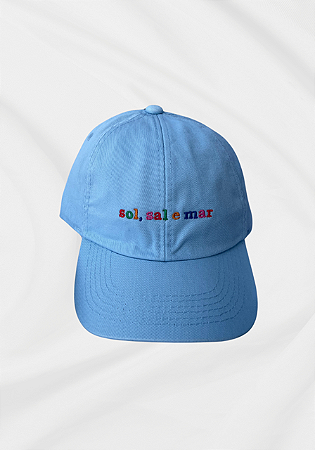Boné Sol, Sal e Mar - Azul Claro