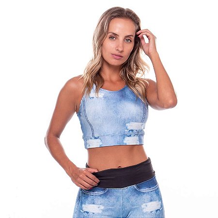 Top Fitness Fake Jeans