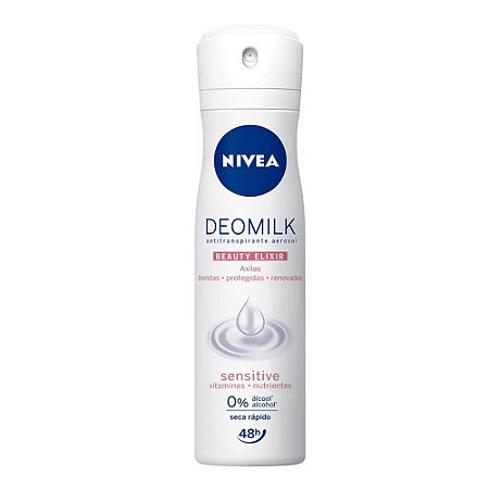 Desodorante Aerosol Nivea Antitranspirante Milk Sensitive 150ml