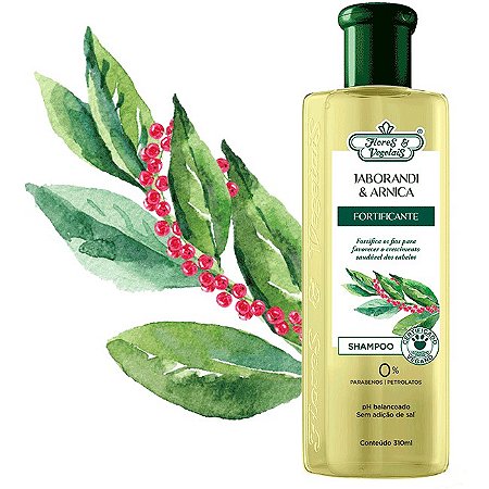Shampoo Flores & Vegetais Jaborandi & Arnica Fortificante 310ml