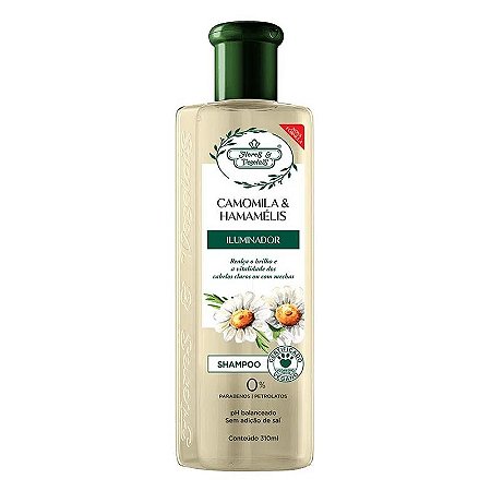 Shampoo Flores & Vegetais Camomila & Hamamélis Iluminador 310ml
