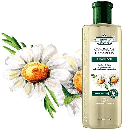 Condicionador Flores & Vegetais Camomila & Hamamélis Iluminador 310ml