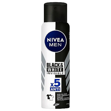Desodorante Aerosol Nivea Masculino Invisible for Black & White 150ml