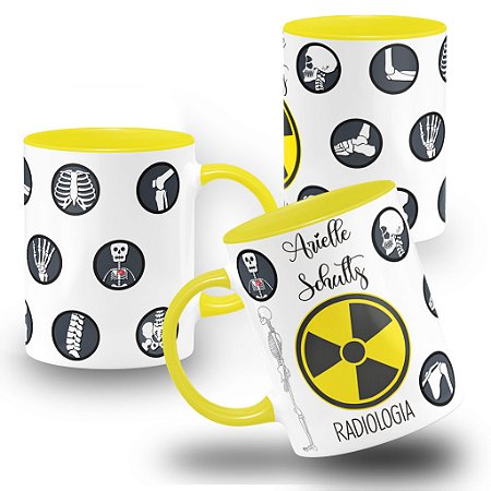 Caneca Profissão Radiologia Técnico Radiologista Nome Personalizado