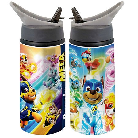 Garrafa Squeeze Patrulha Canina Seus Amigos Infantil Personalizada Com Nome - 04