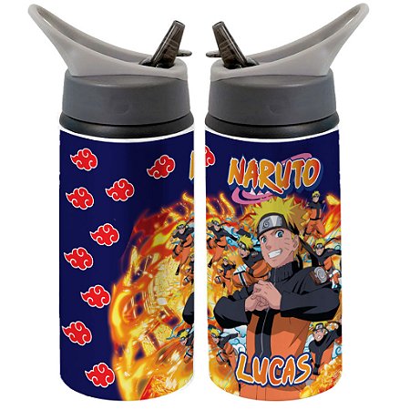 Garrafa Squeeze Naruto Anime Personalizada Desenho Infantil