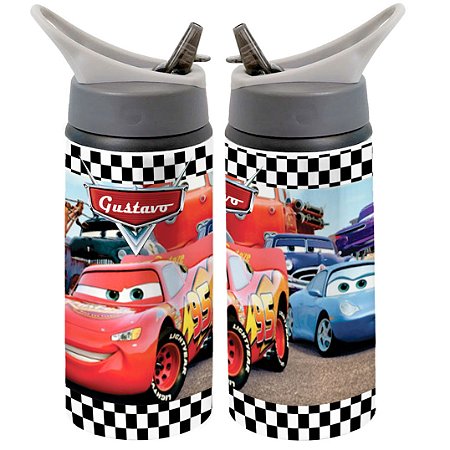 Garrafa Squeeze Relâmpago Mc Queen Carros Infantil