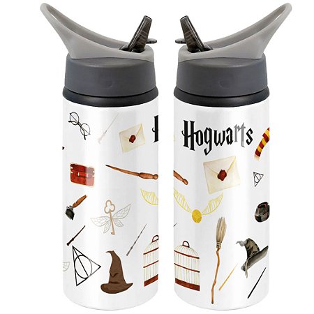 Garrafa Squeeze Harry Potter hogwarts Desenho Filme Personalizada com Nome