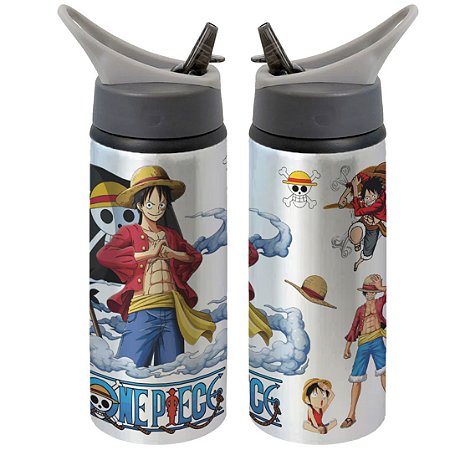 Garrafa Squeeze One piece Luffy Personalizada com Nome