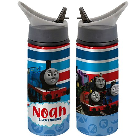 Garrafa Squeeze Thomas e seus amigos Trem Personalizada com Nome