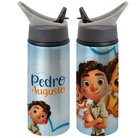 Garrafa Squeeze Luca Monstro Do Mar Personalizada com Nome