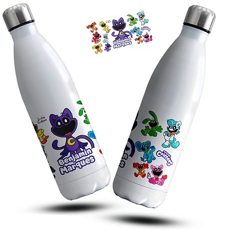 Garrafa Térmica Smiling Critters Poppy Playtime Personalizada com Nome.