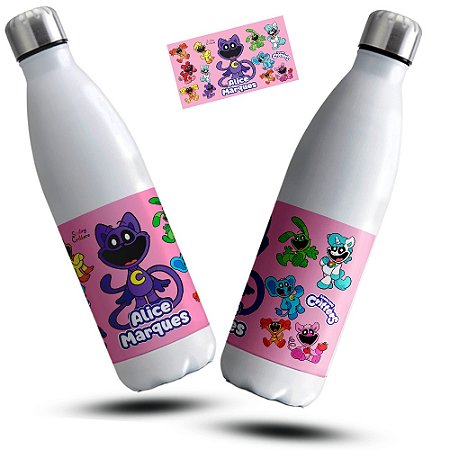 Garrafa Térmica Smiling Critters Poppy Playtime Rosa