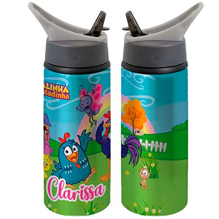 Garrafa Squeeze Galinha Pintadinha