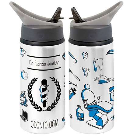 Garrafa Squeeze Odontologia Dentista Profissão Odonto Masculino