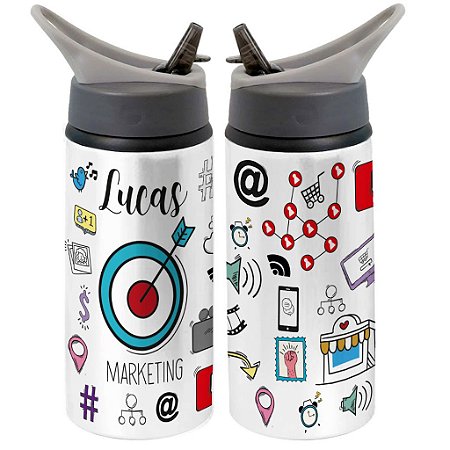 Garrafa Squeeze Marketing Digital