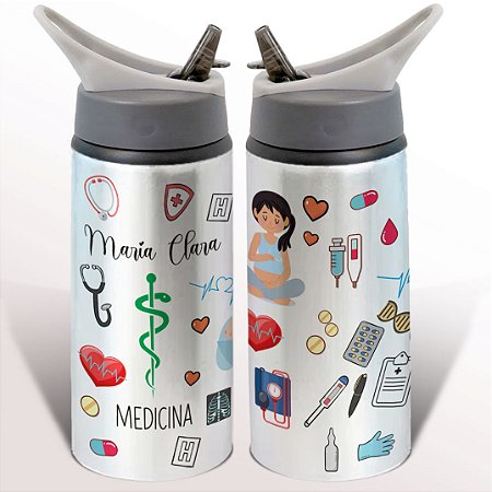 Garrafa Squeeze Medicina Médica Obstetra Obstetrícia Ginecologia