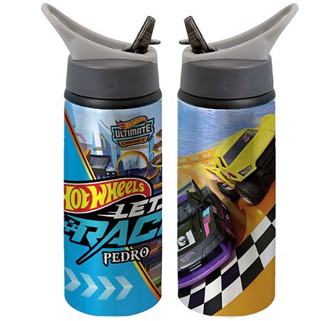 Garrafa Squeeze Hot Wheels Lets Race