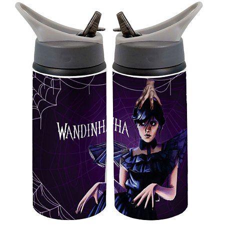 Garrafa Squeeze Wandinha Família Addams