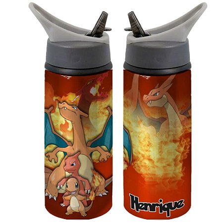 Garrafa Squeeze Pokemon Charizard