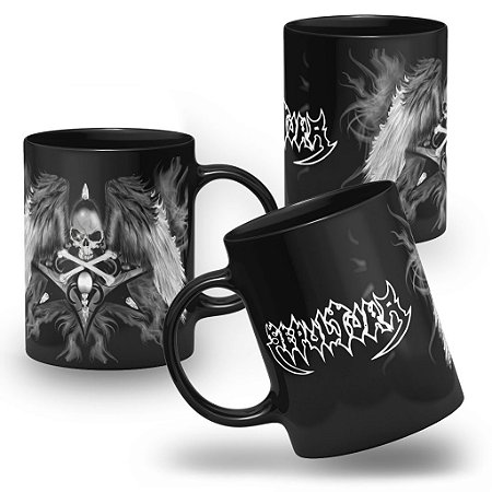 Caneca Banda Sepultura 100% Preta Heavy Metal