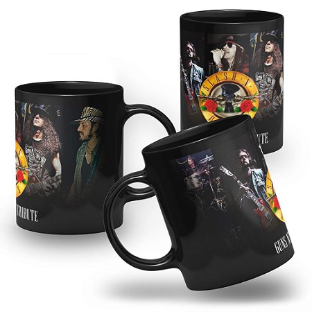 Caneca Guns N Roses 100% Preta