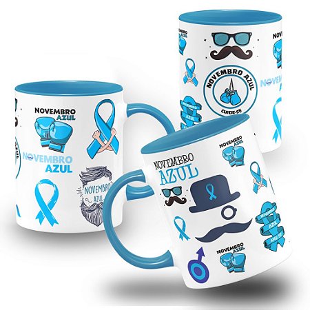 Caneca Novembro Azul Mês Mundial Do Combate À Próstata