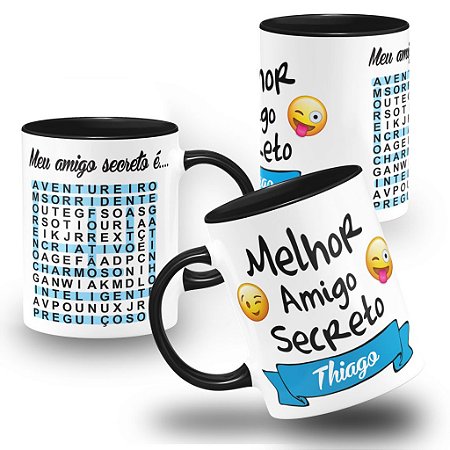 Caneca  Melhor Amigo Secreto Frases
