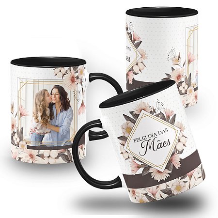 Caneca Com Foto Feliz dia das Mães