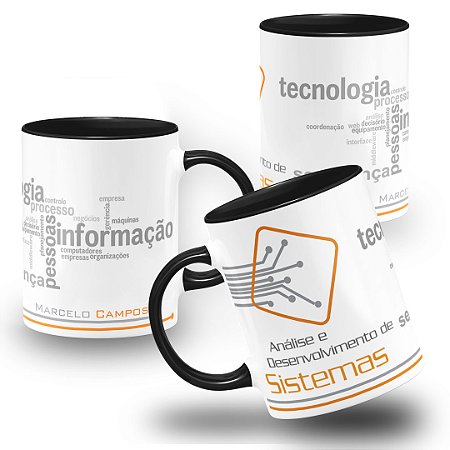 Caneca Profissão Analista de Sistema TI Informática Tecnologia
