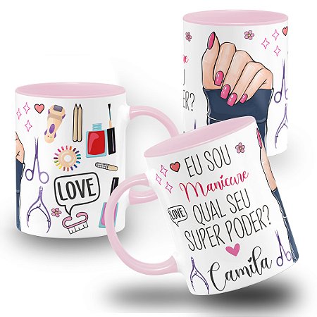 Caneca Profissão Manicure Nail Designer