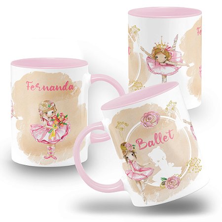 Caneca Bailarina Ballet Presente
