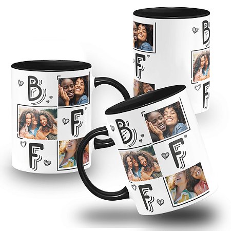 Caneca Melhores Amigas BBF Com Fotos
