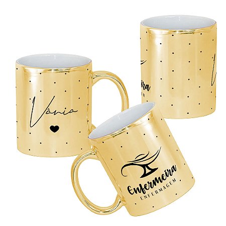 Caneca de Profissão Enfermagem Símbolo Enfermeira