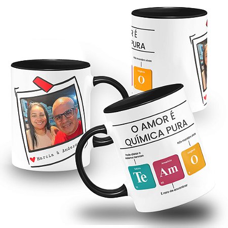 Caneca O Amor é Química Pura