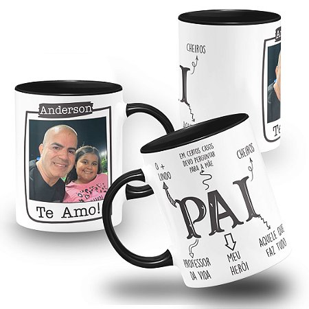 Caneca Pai Meu herói Professor da Vida