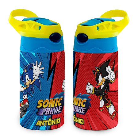 Garrafa Sonic Prime Térmica Bico de Silicone com Nome