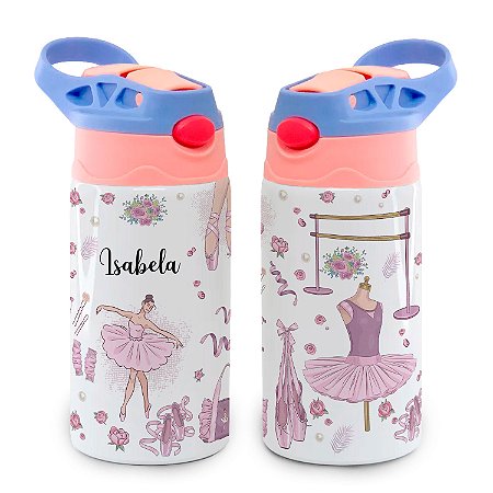 Garrafa Ballet Balé Bailarina Infantil Térmica