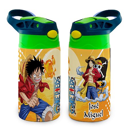 Garrafa One Piece Infantil Térmica, Aventura de Pirata e sua Tripulação!