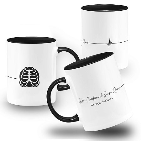 Caneca Médico Cirurgião Torácico Cuidado com Doença do Tórax