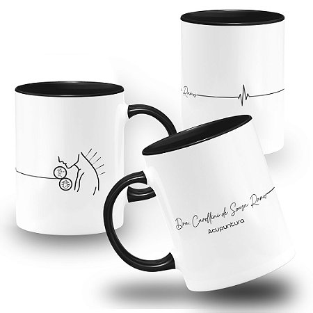 Caneca Acupuntura Equilíbrio, Energia e Bem-estar