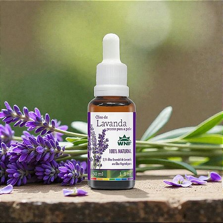 Óleo de lavanda pronto para pele